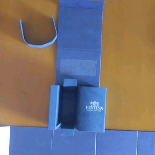 Festina original Swiss made watch box, navy blue