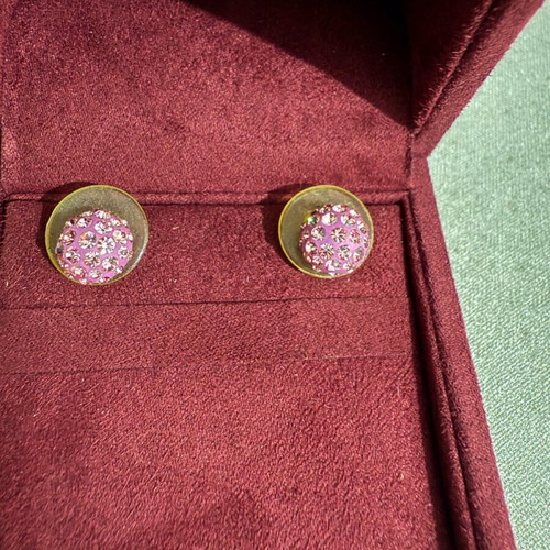 Earrings like new, pink