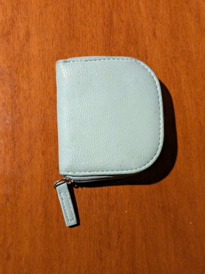 Accessorize coin wallet used, small, blue