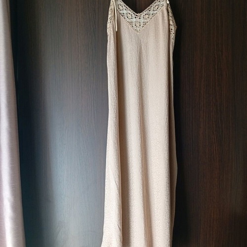 Zara women's dress new, beige, size L