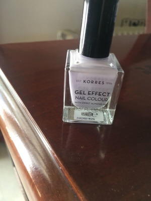 Korres lilac nail polish almost full, new