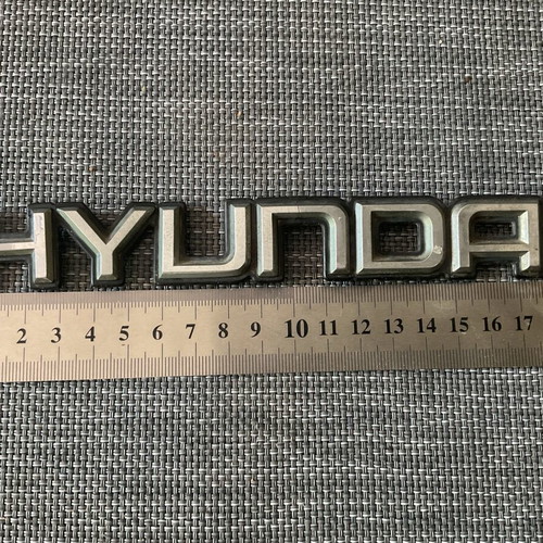 Original Hyundai emblem used