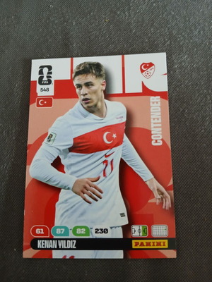 Panini FIFA 365 2026 αυτοκόλλητα με Kenan Yildiz #548 και έμβλημα ομάδας #503