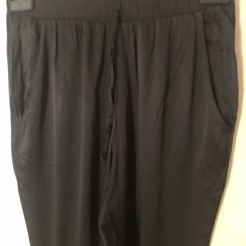 Intimissimi silk pants black elastic waist size M/L like new