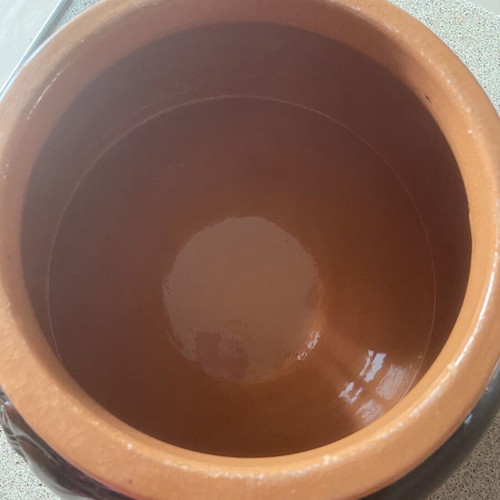Clay Pot Petrotos like new, traditional glazed cooking pot