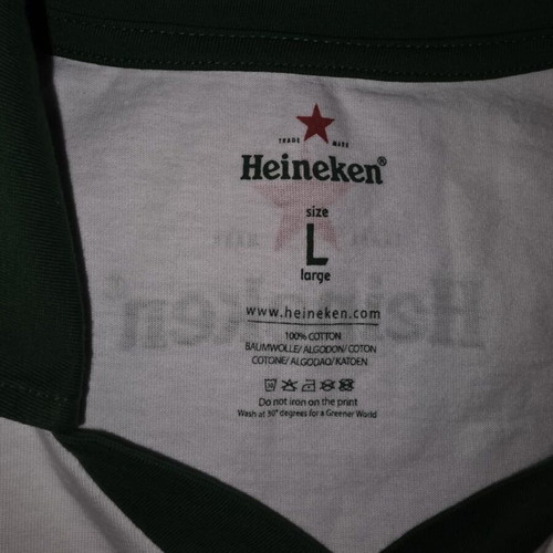 Heineken cotton fan t-shirt size L like new
