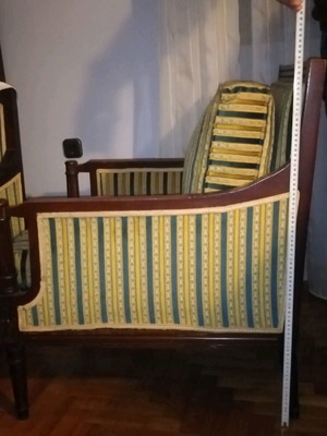 Vintage armchairs with cushions like new, set of 2