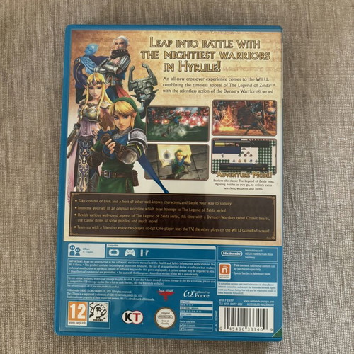 Zelda Hyrule Warriors Nintendo Wii U game used