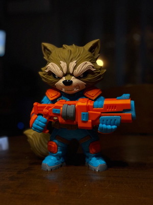 Rocket Raccoon collectible 3D handmade figure new