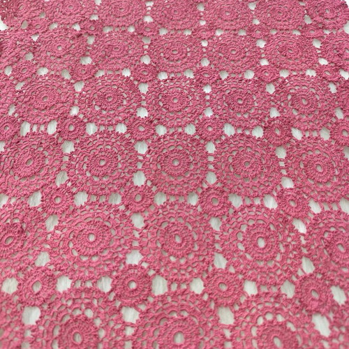 Handmade crochet table runner new in fuchsia-bordeaux color