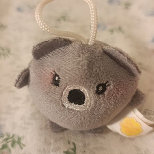 Chupa Chups Vintage Plush Keychain Set with Koala and Jumbo Heart, Like New