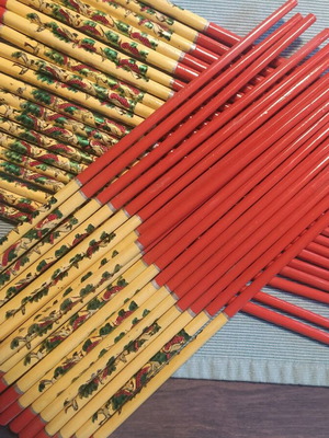 Chopsticks unused, set of 28 pieces