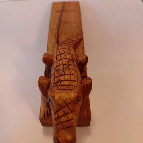 Crocodile door stop used, 18 cm length