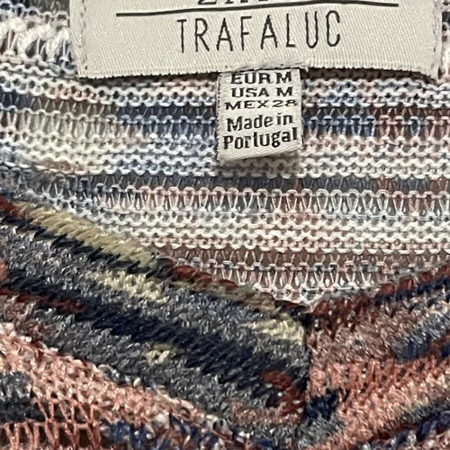 Zara Trafaluc multicolor knitted baggy blouse like new