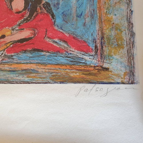 Aristide Patsoglou lithograph used, numbered and signed