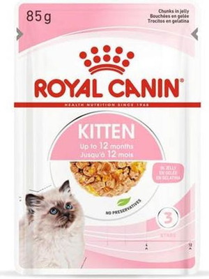 Royal Canin Kitten Jelly υγρή τροφή για γατάκια 85γρ πακέτο