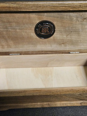Wooden solid box with brass fittings NPK like new
