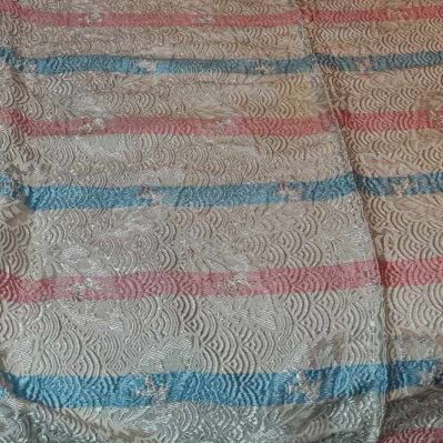 Woven quilt new multicolored 2.20x1.90 with stripes