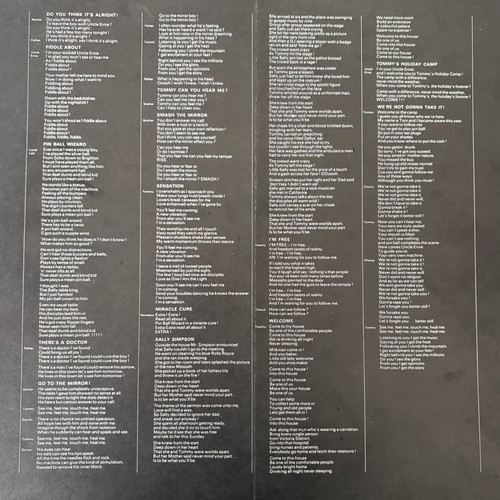 Tommy double vinyl LP like new, rock by The Who