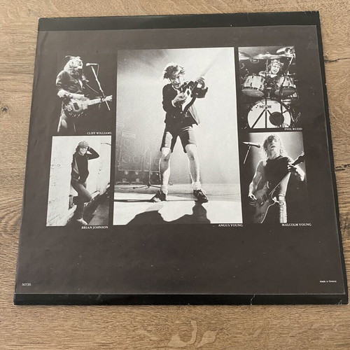 AC/DC Back In Black Vinyl LP Album near mint metal