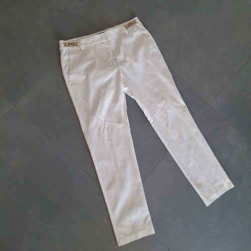 Elegant white pants size S like new for formal occasions