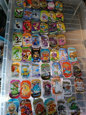 Pokémon тагове употребявани, комплект от 50, пакет