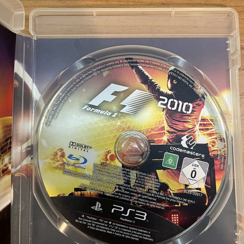 F1 2010 PS3 game used, racing