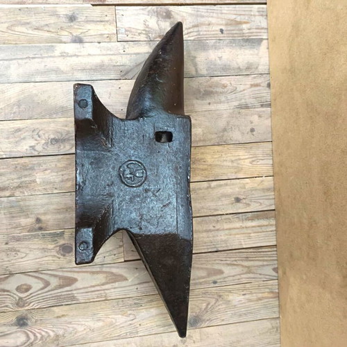 Old steel anvil worked condition
