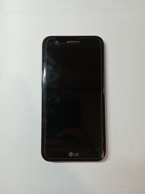LG K10 2017 smartphone used with case and screen protector