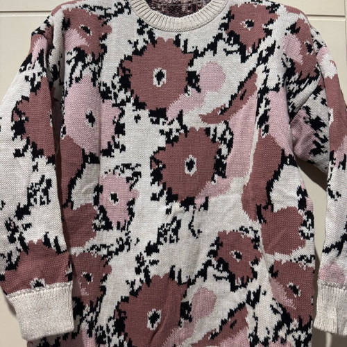 Pullover like new, size S/M, beige and pink