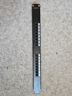 Patch Panel Cat.5e 16 Ports Used, Black