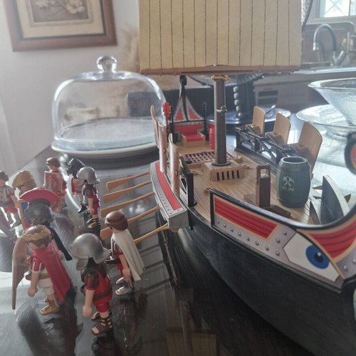 Playmobil figures and ship like new