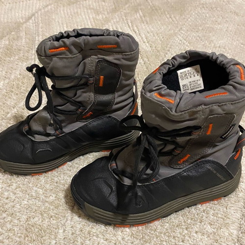 Adidas waterproof boots used, size 30, black and grey