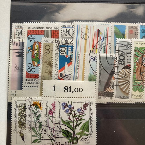 Germany used complete stamp series 1983