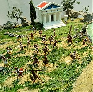 Διόραμα Αναπαρασταση Ελληνικής Μάχης Σπαρτατες Αθηναιοι 1/72.