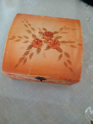 Wooden box used for storing jewelry and cigars