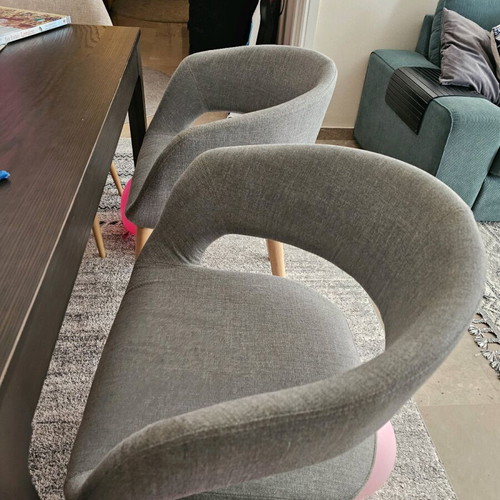 John Lewis Grace dining chairs grey, 2 items like new
