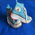All Star Converse platform sole shoes JW Anderson, turquoise, size 39