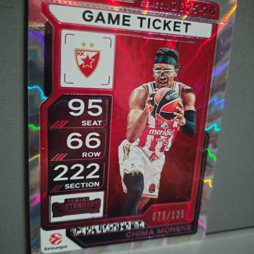 Panini Contenders EuroLeague 2025-26 Game Ticket #26 Chima Moneke like new
