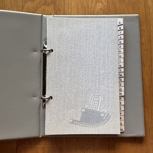Vintage Telephone Address Organizer Ring Binder unused