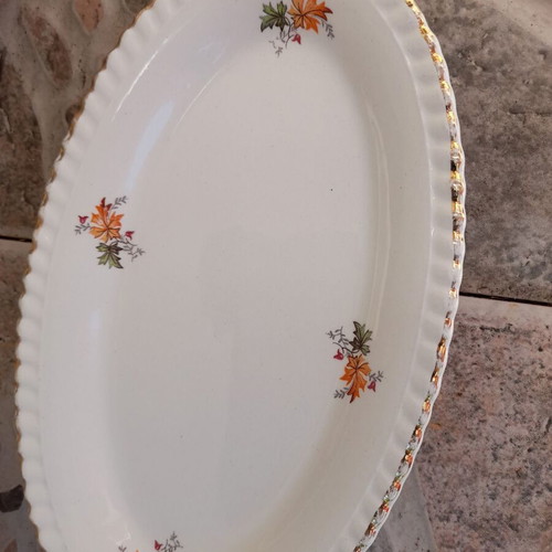 Serving set 2 oval platters and 1 salad bowl Kerameikos like new