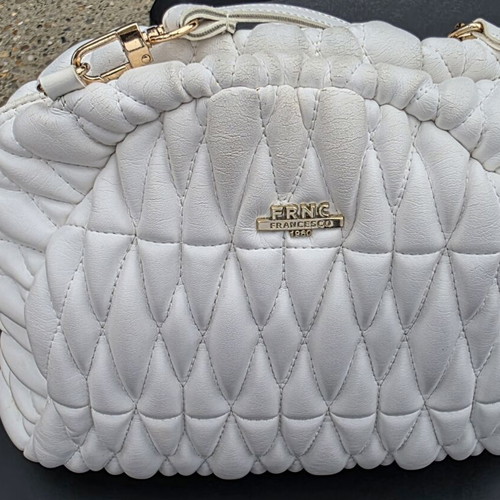 FRNC white shoulder and crossbody bag like new