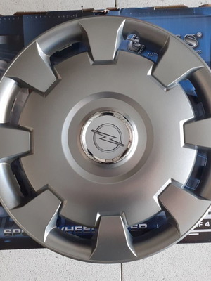 Hubcaps 15'' marked for Opel Vectra C Astra G, new, set of 4