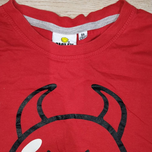 Smiley Boys' T-shirts used, white and red, set of 2
