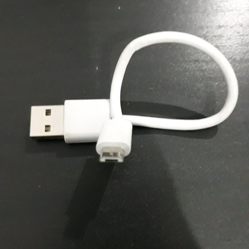 USB charger cable used, white color