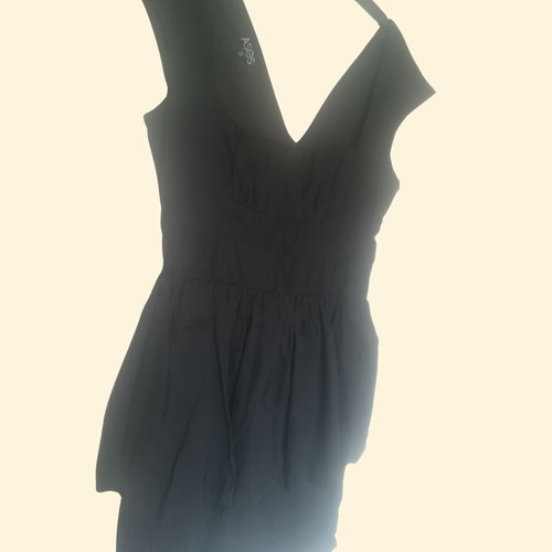 Black ASOS mini dress with square neckline like new, Small