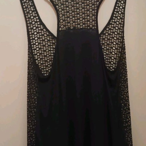 Dina blouse XL like new, double layer with lace and mesh