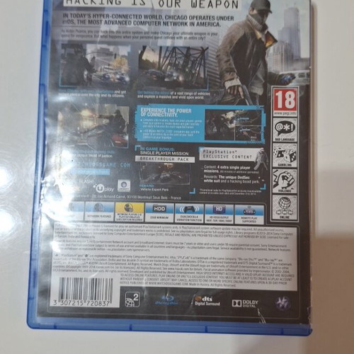 Watch Dogs Special Edition PS4 game like new