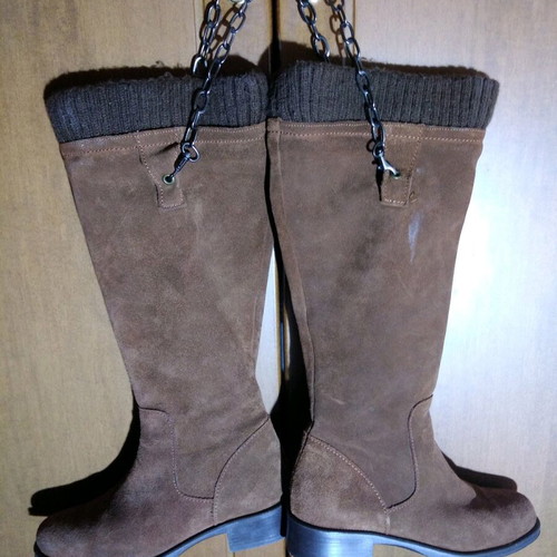 San Marina women's suede brown boots like new, size 38