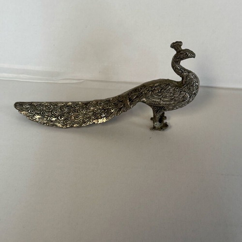 Decorative peacock used, metal